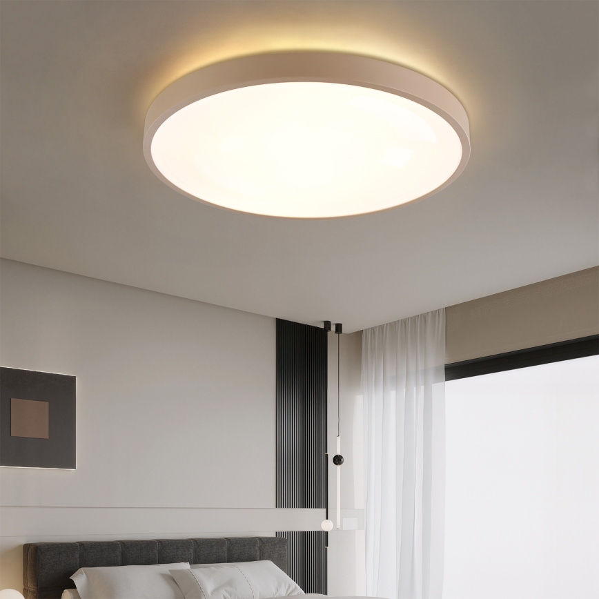 Brilagi - Plafonieră LED dimabilă GLASS POOL DOUBLE LED/80W/230V 3000-6000K 60 cm bej + telecomandă