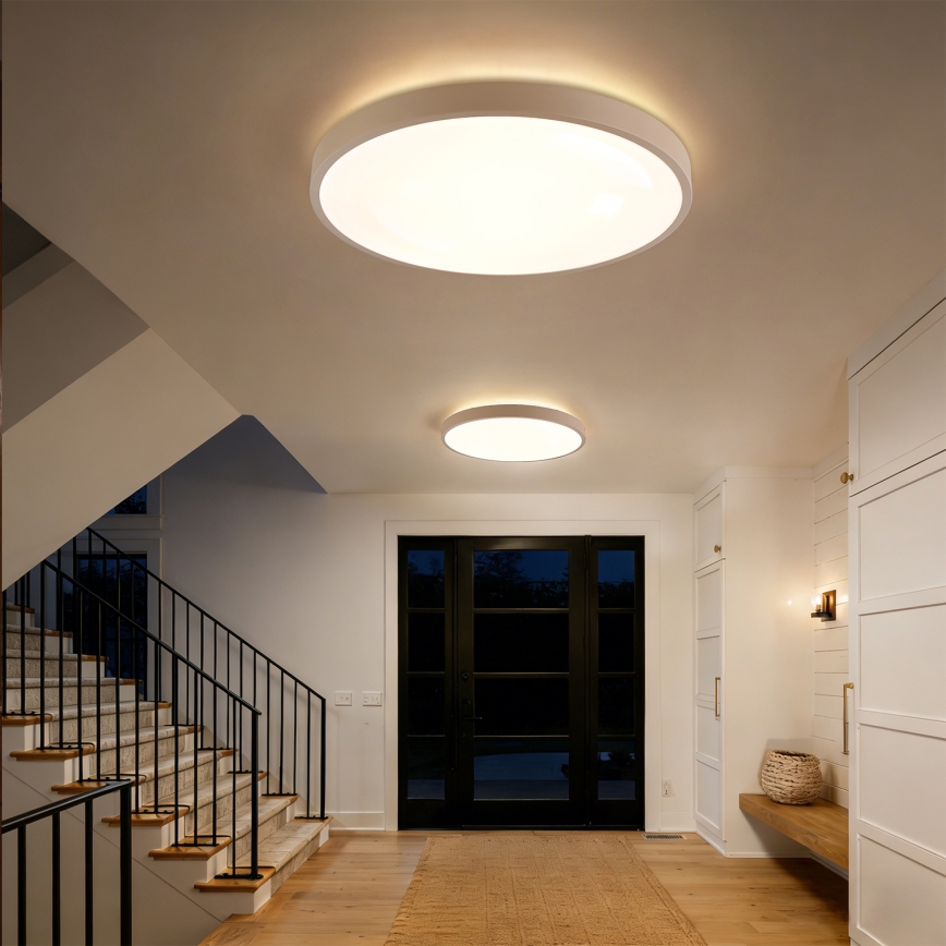 Brilagi - Plafonieră LED dimabilă GLASS POOL DOUBLE LED/80W/230V 3000-6000K 60 cm bej + telecomandă