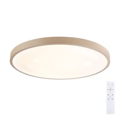 Brilagi - Plafonieră LED dimabilă GLASS POOL DOUBLE LED/80W/230V 3000-6000K 60 cm bej + telecomandă