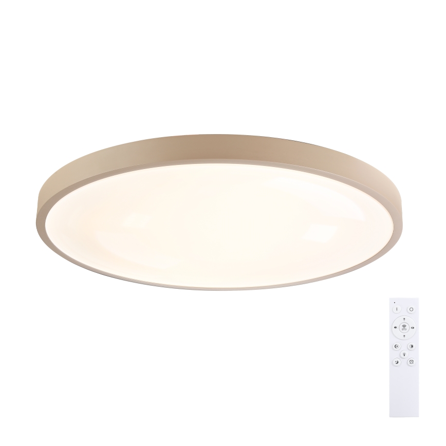 Brilagi - Plafonieră LED dimabilă GLASS POOL DOUBLE LED/80W/230V 3000-6000K 60 cm bej + telecomandă