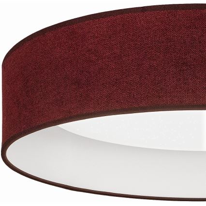 Brilagi - Plafonieră LED dimabilă VELVET SMARTIX STARS LED/36W/230V 3000-6000K diam. 55 cm vișinie Wi-Fi Tuya Beacon + telecomandă