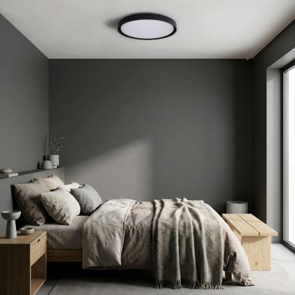 Brilagi - Plafonieră LED dimabilă MATTEO LED/60W/230V 3000-6500K Ø 51,5 cm neagră + telecomandă