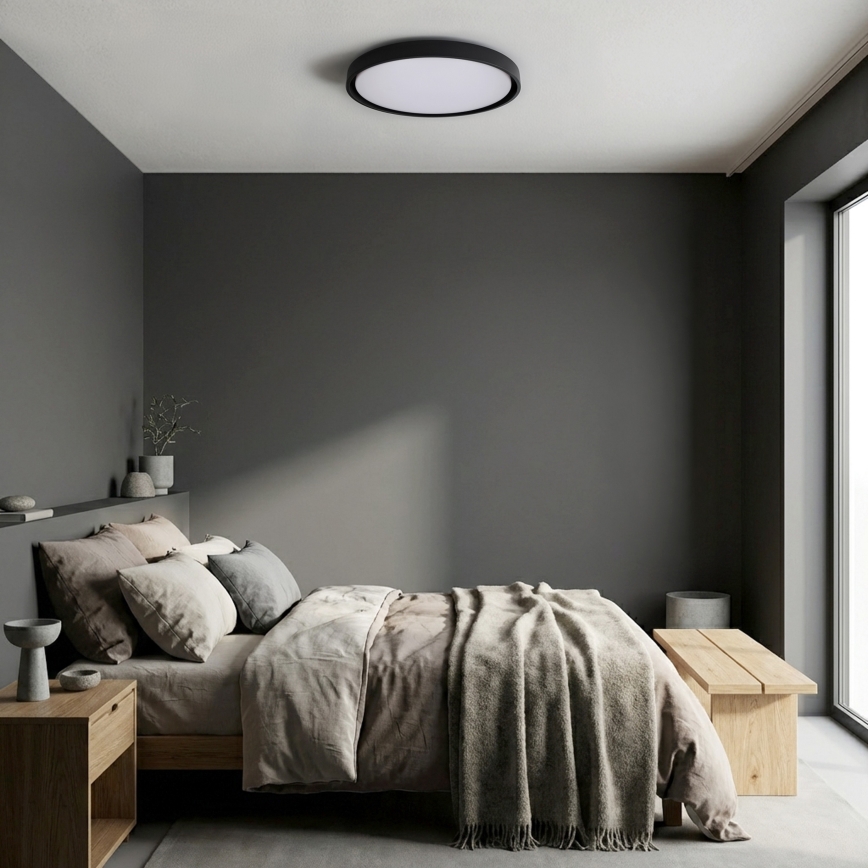 Brilagi - Plafonieră LED dimabilă MATTEO LED/60W/230V 3000-6500K Ø 51,5 cm neagră + telecomandă