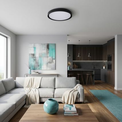 Brilagi - Plafonieră LED dimabilă MATTEO LED/60W/230V 3000-6500K Ø 51,5 cm neagră + telecomandă