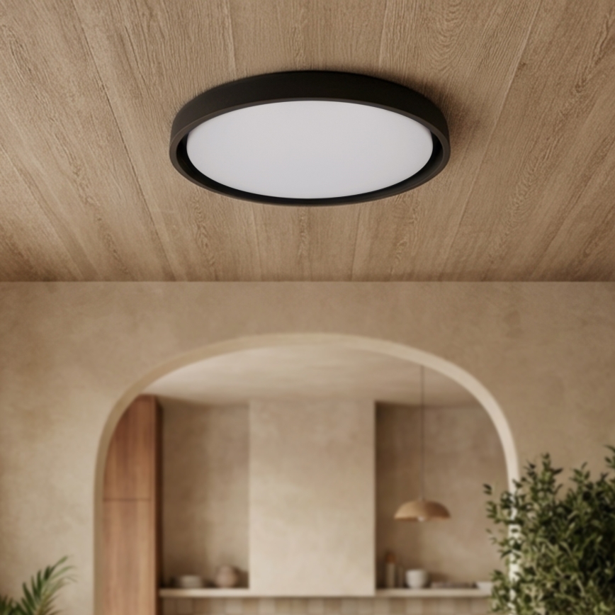 Brilagi - Plafonieră LED dimabilă MATTEO LED/60W/230V 3000-6500K Ø 51,5 cm neagră + telecomandă