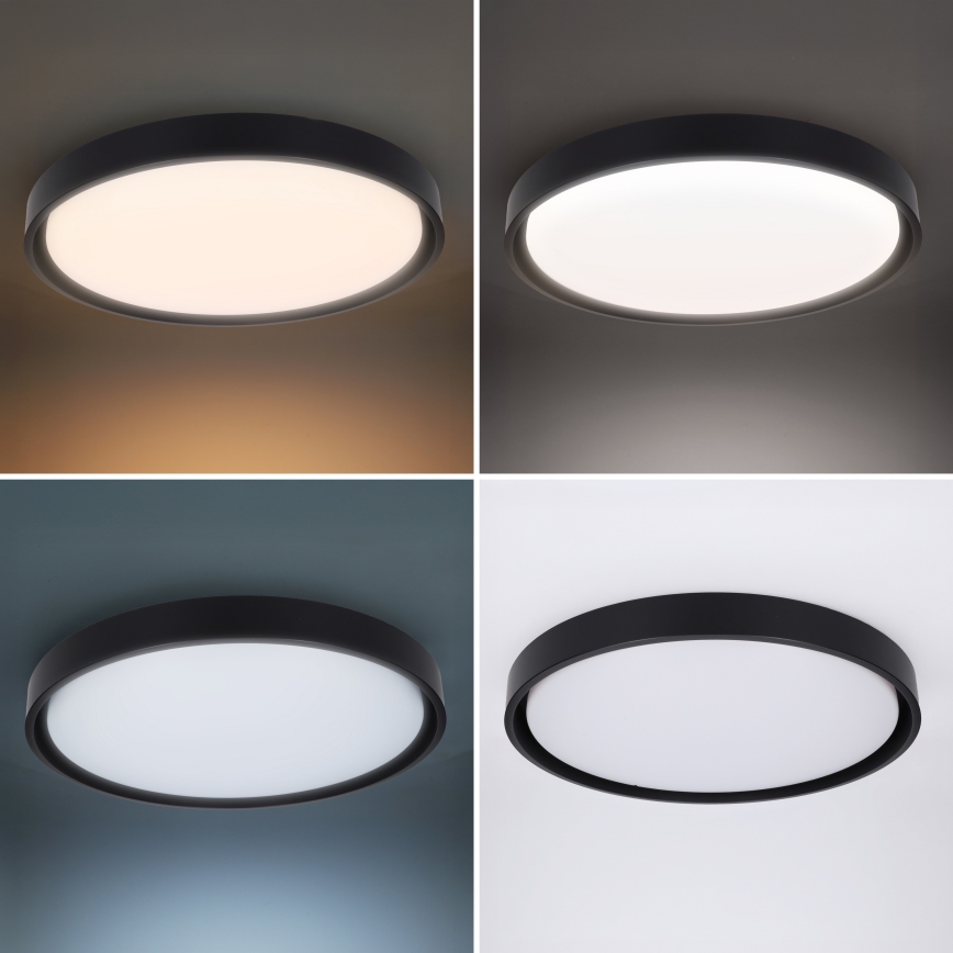 Brilagi - Plafonieră LED dimabilă MATTEO LED/60W/230V 3000-6500K Ø 51,5 cm neagră + telecomandă