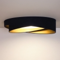 BRILAGI - Corp de iluminat LED dimabil pentru tavan VELVET TWIST LED/36W/230V 3000-6000K Ø 65 cm Wi-Fi Tuya Beacon albastru/auriu + cu telecomandă