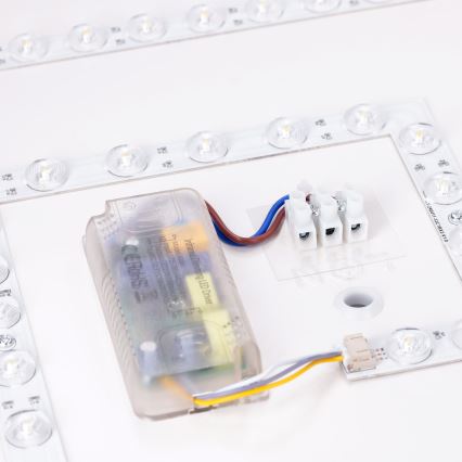 BRILAGI - LED Plafonieră reglabilă PILANA SQUARE LED/48W/230V 3000-6500K stejar/bej 42x42 cm + telecomandă