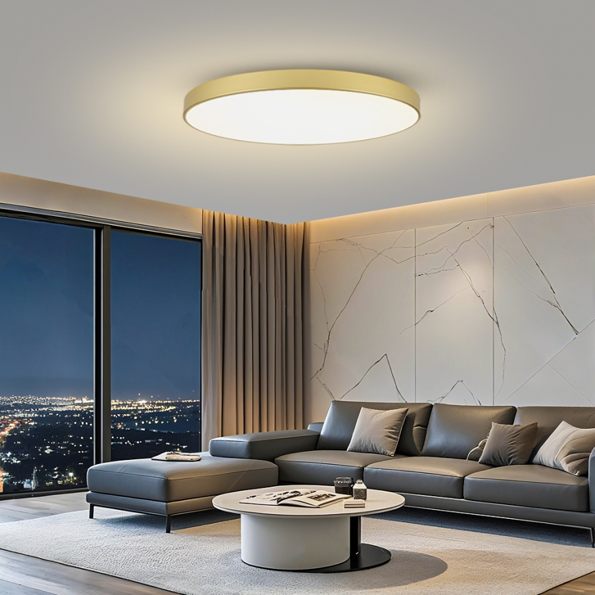 Brilagi - Plafonieră LED reglabilă POOL SMART LED/180W/230V 3000-6000K 120 cm auriu Wi-Fi Tuya + telecomandă