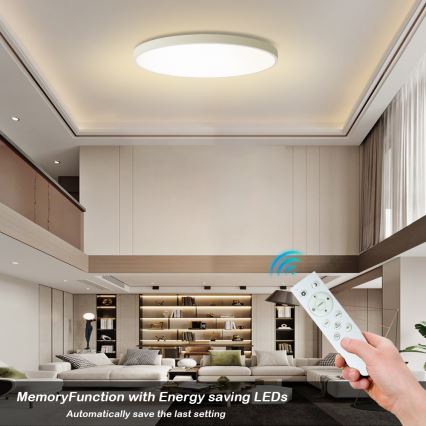 Brilagi - Plafonieră LED dimabilă POOL SMART LED, 180W, 230V, 3000–6000K, Ø120 cm, Wi‑Fi Tuya, albă + telecomandă