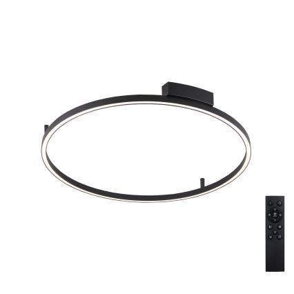Brilagi - Plafonieră LED dimabilă PORTOFINO LED/60W/230V 3000-6000K Ø 80 cm neagră + telecomandă
