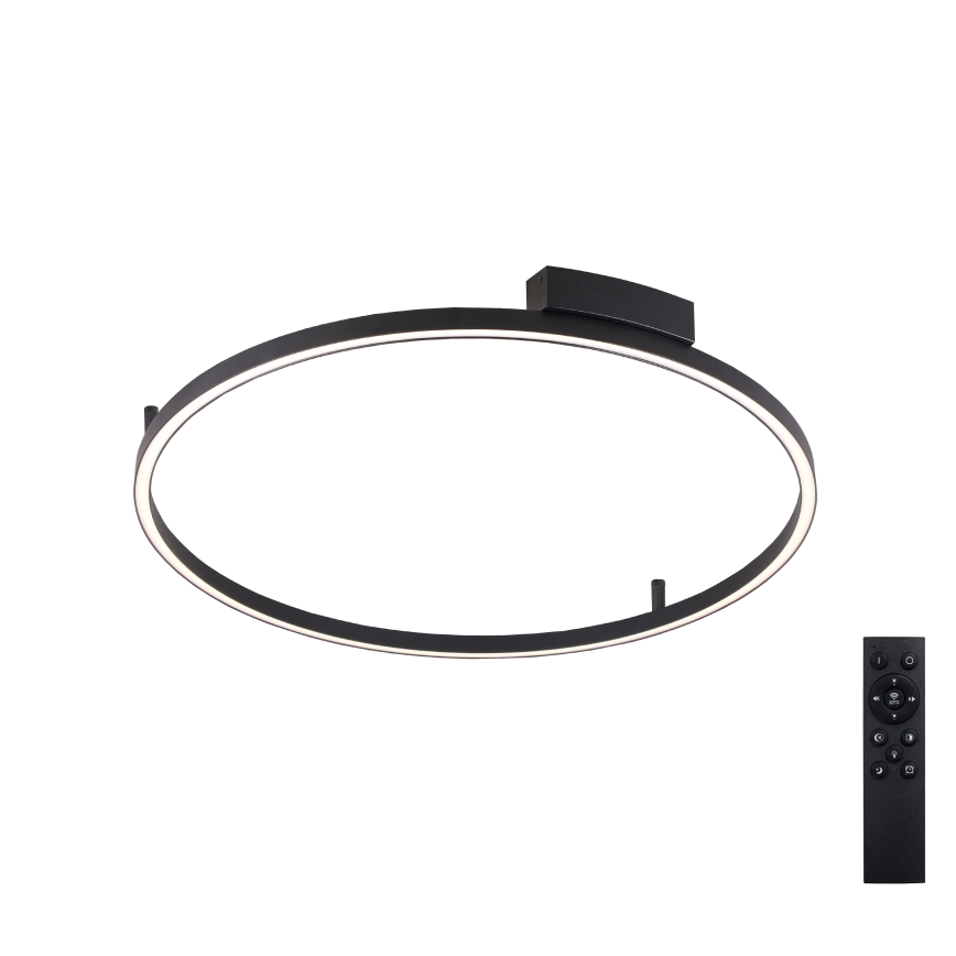 Brilagi - Plafonieră LED dimabilă PORTOFINO LED/60W/230V 3000-6000K Ø 80 cm neagră + telecomandă