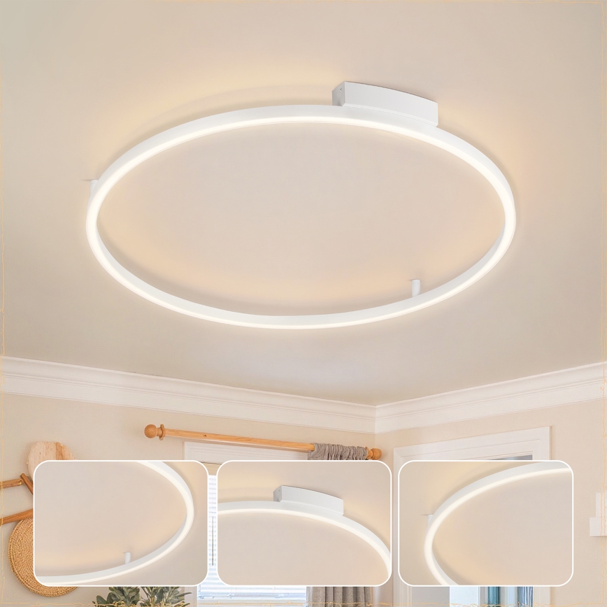 Brilagi - Lampă de plafon LED reglabilă PORTOFINO LED/60W/230V 3000-6000K diam. 80 cm, albă + telecomandă