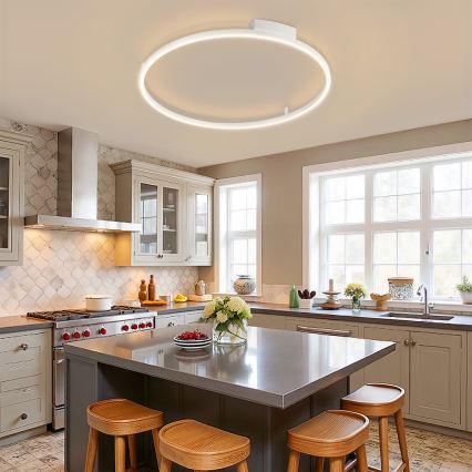 Brilagi - Lampă de plafon LED reglabilă PORTOFINO LED/60W/230V 3000-6000K diam. 80 cm, albă + telecomandă