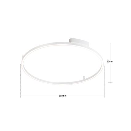 Brilagi - Lampă de plafon LED reglabilă PORTOFINO LED/60W/230V 3000-6000K diam. 80 cm, albă + telecomandă
