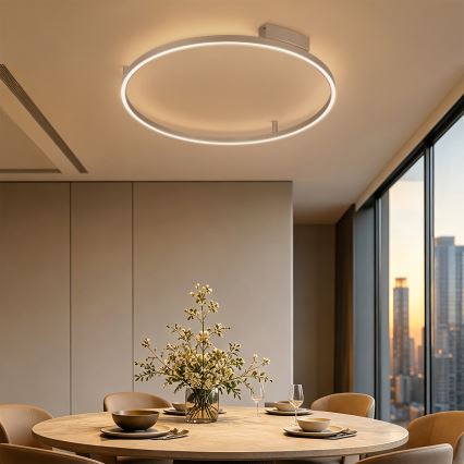 Brilagi - Plafonieră LED dimabilă PORTOFINO LED/60W/230V 3000-6000K, diam. 80 cm bej + telecomandă