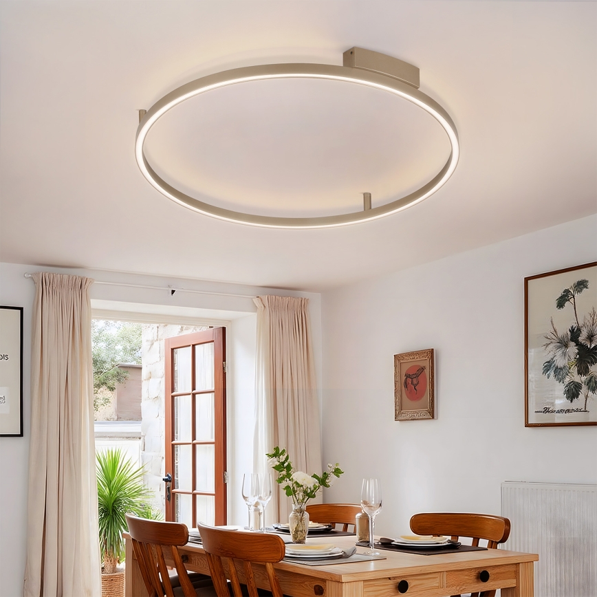 Brilagi - Plafonieră LED dimabilă PORTOFINO LED/60W/230V 3000-6000K, diam. 80 cm bej + telecomandă