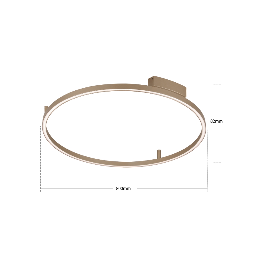 Brilagi - Plafonieră LED dimabilă PORTOFINO LED/60W/230V 3000-6000K, diam. 80 cm bej + telecomandă