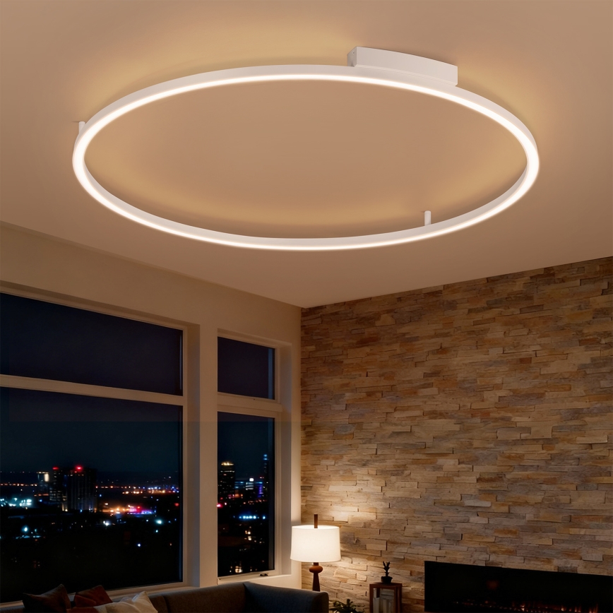 Brilagi - Plafonieră LED dimabilă PORTOFINO LED/85W/230V 3000-6000K diam. 120 cm albă + telecomandă