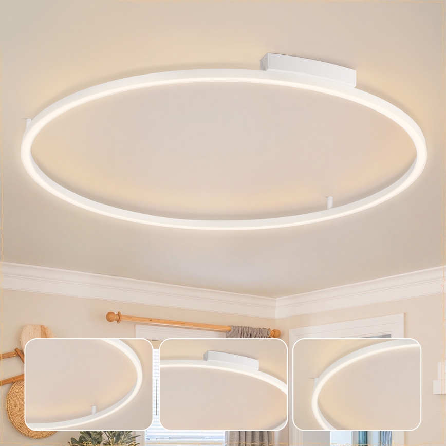 Brilagi - Plafonieră LED dimabilă PORTOFINO LED/85W/230V 3000-6000K diam. 120 cm albă + telecomandă