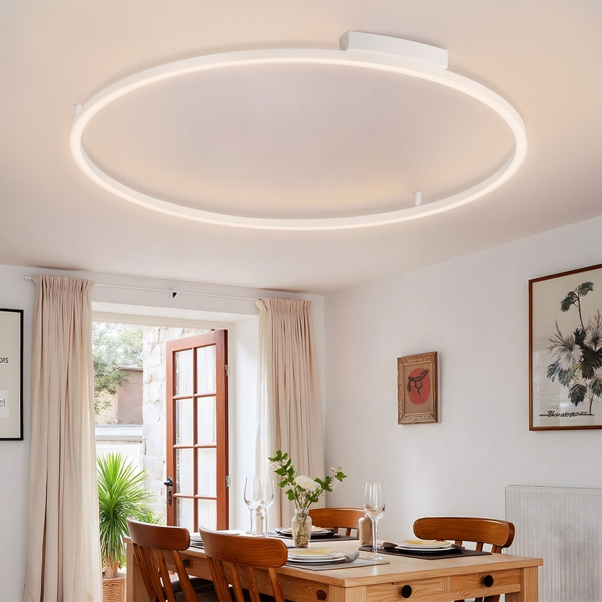 Brilagi - Plafonieră LED dimabilă PORTOFINO LED/85W/230V 3000-6000K diam. 120 cm albă + telecomandă