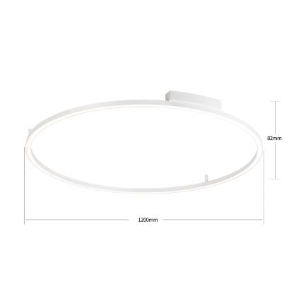 Brilagi - Plafonieră LED dimabilă PORTOFINO LED/85W/230V 3000-6000K diam. 120 cm albă + telecomandă