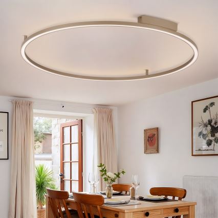 Brilagi - Plafonieră LED reglabilă PORTOFINO LED/85W/230V 3000-6000K Ø 120 cm bej + telecomandă