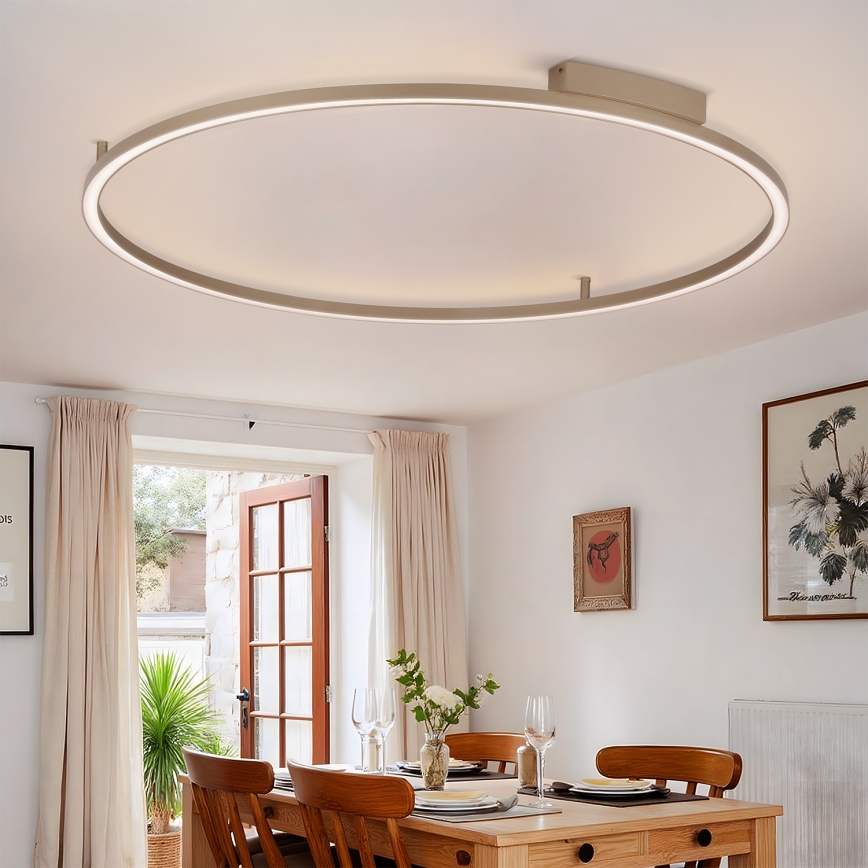 Brilagi - Plafonieră LED reglabilă PORTOFINO LED/85W/230V 3000-6000K Ø 120 cm bej + telecomandă