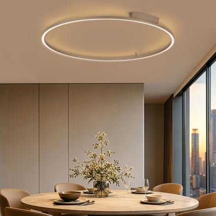 Brilagi - Plafonieră LED reglabilă PORTOFINO LED/85W/230V 3000-6000K Ø 120 cm bej + telecomandă