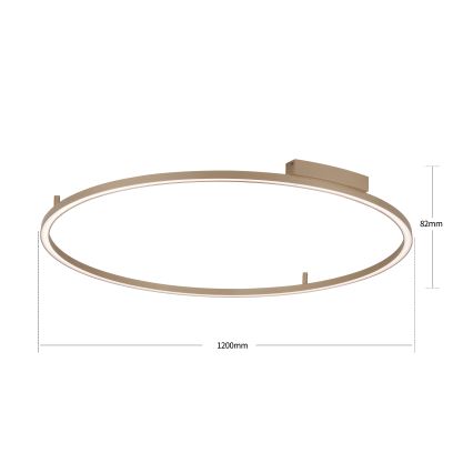 Brilagi - Plafonieră LED reglabilă PORTOFINO LED/85W/230V 3000-6000K Ø 120 cm bej + telecomandă