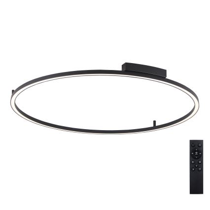 Brilagi - Lampă de tavan LED dimabilă PORTOFINO LED/85W/230V 3000-6000K, diametru 120 cm, negru + telecomandă