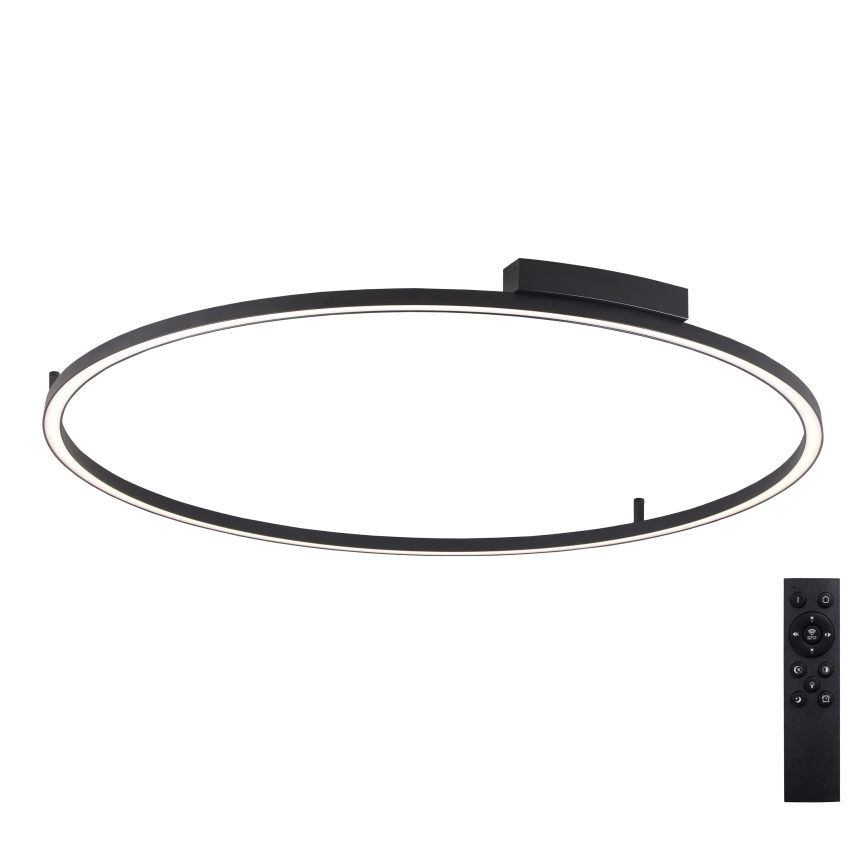 Brilagi - Lampă de tavan LED dimabilă PORTOFINO LED/85W/230V 3000-6000K, diametru 120 cm, negru + telecomandă