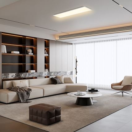Brilagi - Plafonieră LED reglabilă SLIMFRAME LED/58W/230V 120x30 cm 3000-6000K albă + telecomandă