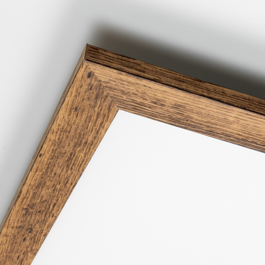 Brilagi - Plafonieră LED reglabilă SLIMFRAME WOOD 36W/230V 49,5x49,5 cm 3000-6000K maro + telecomandă