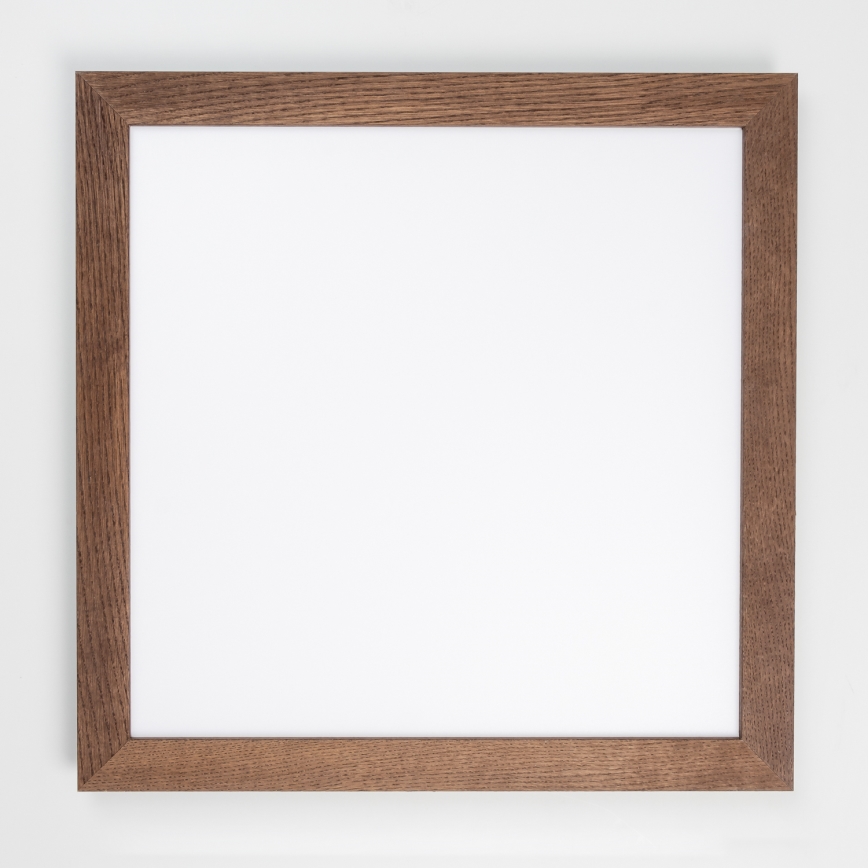 Brilagi - Plafonieră LED dimerizabilă SLIMFRAME WOOD LED/58W/230V 64x64 cm 3000-6000K maro închis + telecomandă