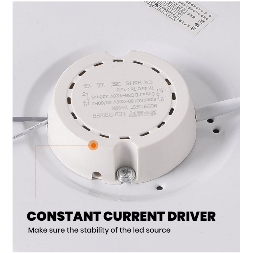 Brilagi - Corp de iluminat LED SMART STARS reglabil, 24W, 230V, Ø 38 cm, 2700–6500K, Wi‑Fi Tuya + telecomandă