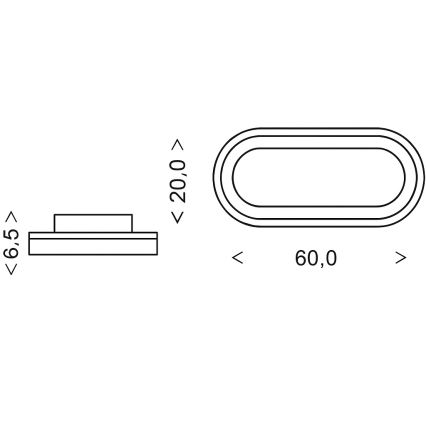 Brilagi - Lampă LED de tavan reglabilă TRIVARO LED/85W/230V 3000-6000K 20x60 cm + telecomandă