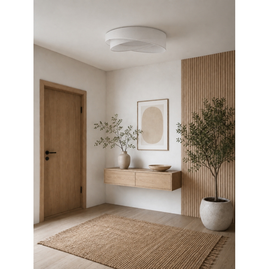 BRILAGI - Plafonieră LED reglabilă VELVET TWIST LED/36W/230V 3000-6000K Ø 65 cm Wi-Fi Tuya Beacon albă + telecomandă