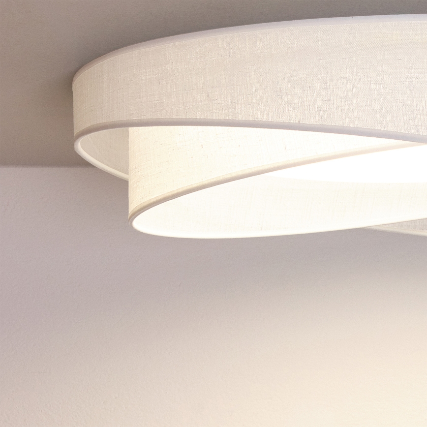 BRILAGI - Plafonieră LED reglabilă VELVET TWIST LED/36W/230V 3000-6000K Ø 65 cm Wi-Fi Tuya Beacon albă + telecomandă