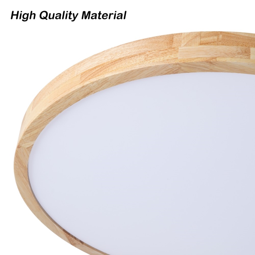 Brilagi - Plafonieră LED dimabilă WOODLINE LED/72W/230V 3000-6000K stejar diam. 60 cm + telecomandă