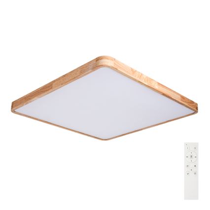 Brilagi - Plafonieră LED reglabilă WOODLINE SQUARE LED/180W/230V 3000-6000K stejar 100x100 cm + telecomandă