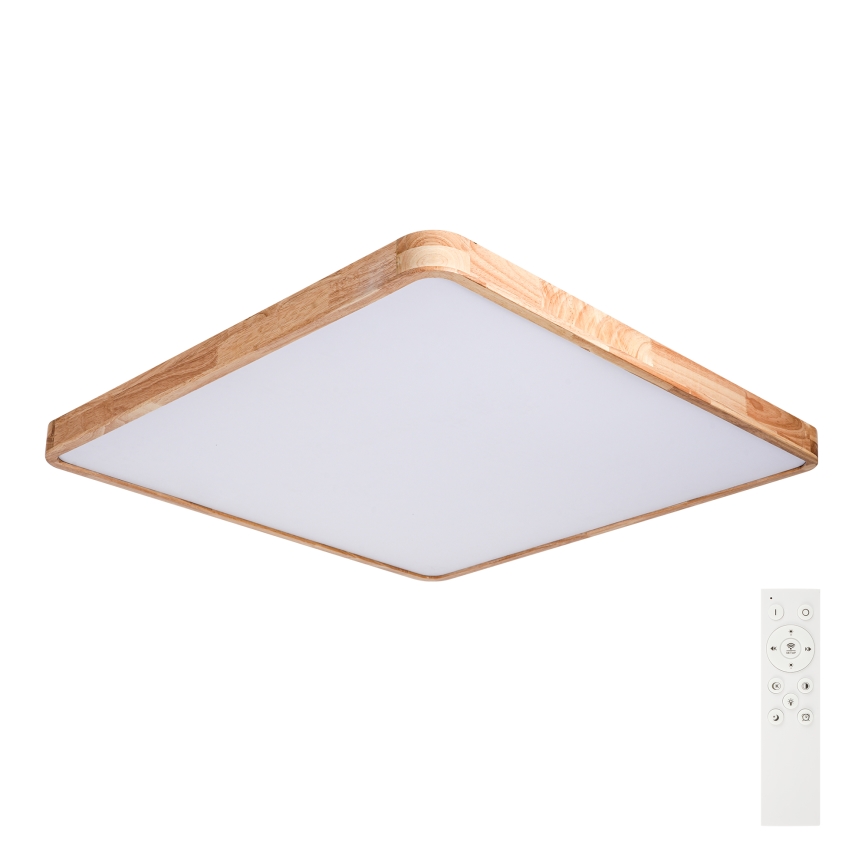 Brilagi - Plafonieră LED reglabilă WOODLINE SQUARE LED/180W/230V 3000-6000K stejar 100x100 cm + telecomandă