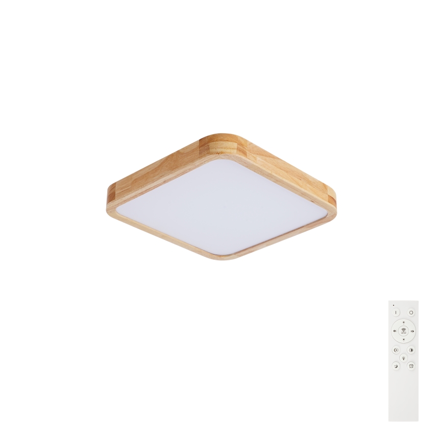 Brilagi - Plafonieră LED dimabilă WOODLINE SQUARE LED/48W/230V 3000-6000K stejar 40x40 cm + telecomandă