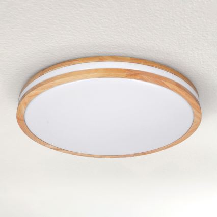 Brilagi - Plafonieră LED reglabilă MOLINA LED/60W/230V 3000-6500K stejar Ø 58 cm + telecomandă