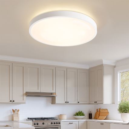 Brilagi - Plafonieră LED dimabilă GLASS POOL DOUBLE LED/80W/230V 3000-6000K 60 cm albă + telecomandă