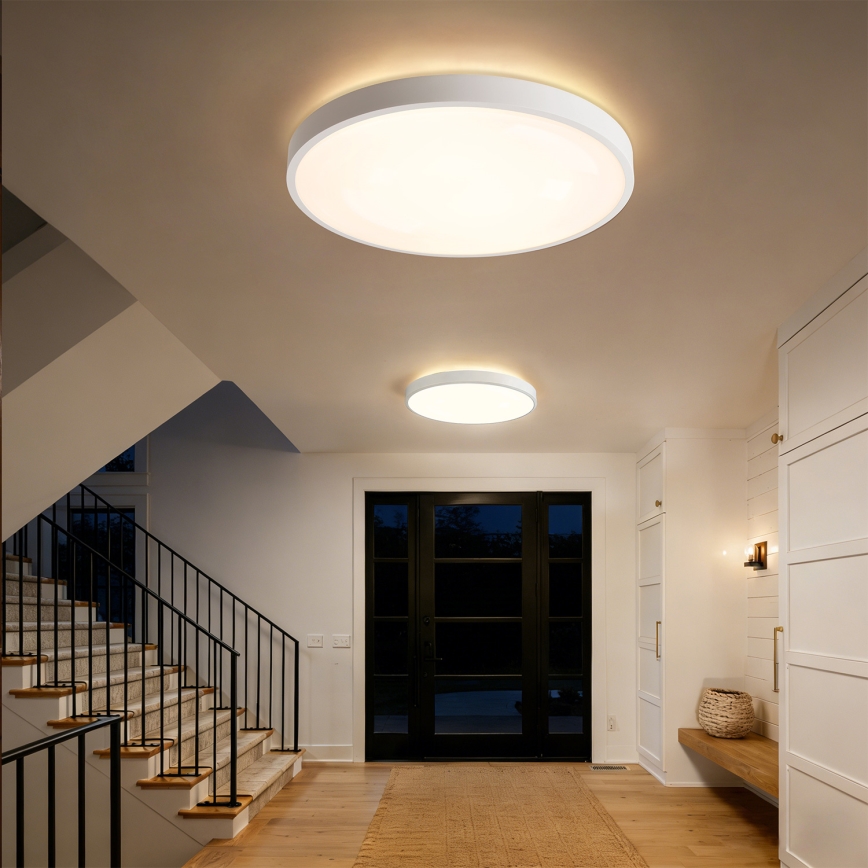 Brilagi - Plafonieră LED dimabilă GLASS POOL DOUBLE LED/80W/230V 3000-6000K 60 cm albă + telecomandă