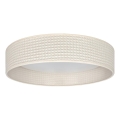 Brilagi - Corp de iluminat LED dimmabil pentru tavan VELVET SMARTIX LED/24W/230V 3000–6000K Ø45 cm crem Wi‑Fi Tuya Beacon + telecomandă