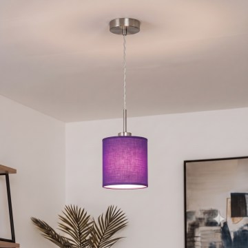 Brilagi - Corp de iluminat LED pe cablu NUBILA 1xE27/60W/230V Ø 14 cm mov