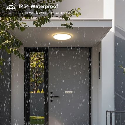 Brilagi - Plafonieră LED pentru baie ULTRA SLIM, 18W, 230V, Ø 30 cm, auriu, IP54