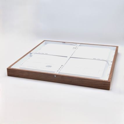 Brilagi - Plafonieră LED de baie WOODY FRAME LED/50W/230V 60x60 cm IP44 stejar cireș